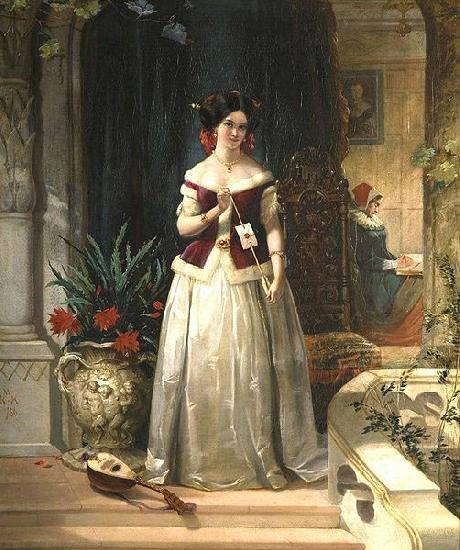 William Knight Keeling William Knight Keeling. Love's Messenger oil painting picture